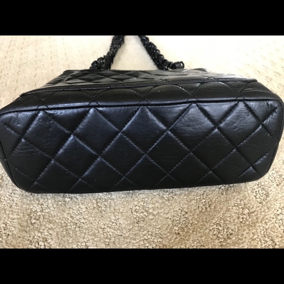 Chanel vintage black lambskin chain strap - Picture 5 of 7